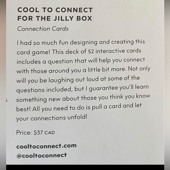 Cool to Connect for the Jilly Box - Picture 4 of 4